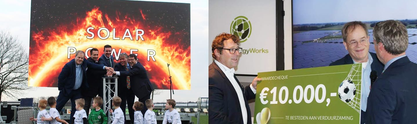 Sponsoring door SolarEnergyWorks voor verduurzamen van voetbalclub ASV57